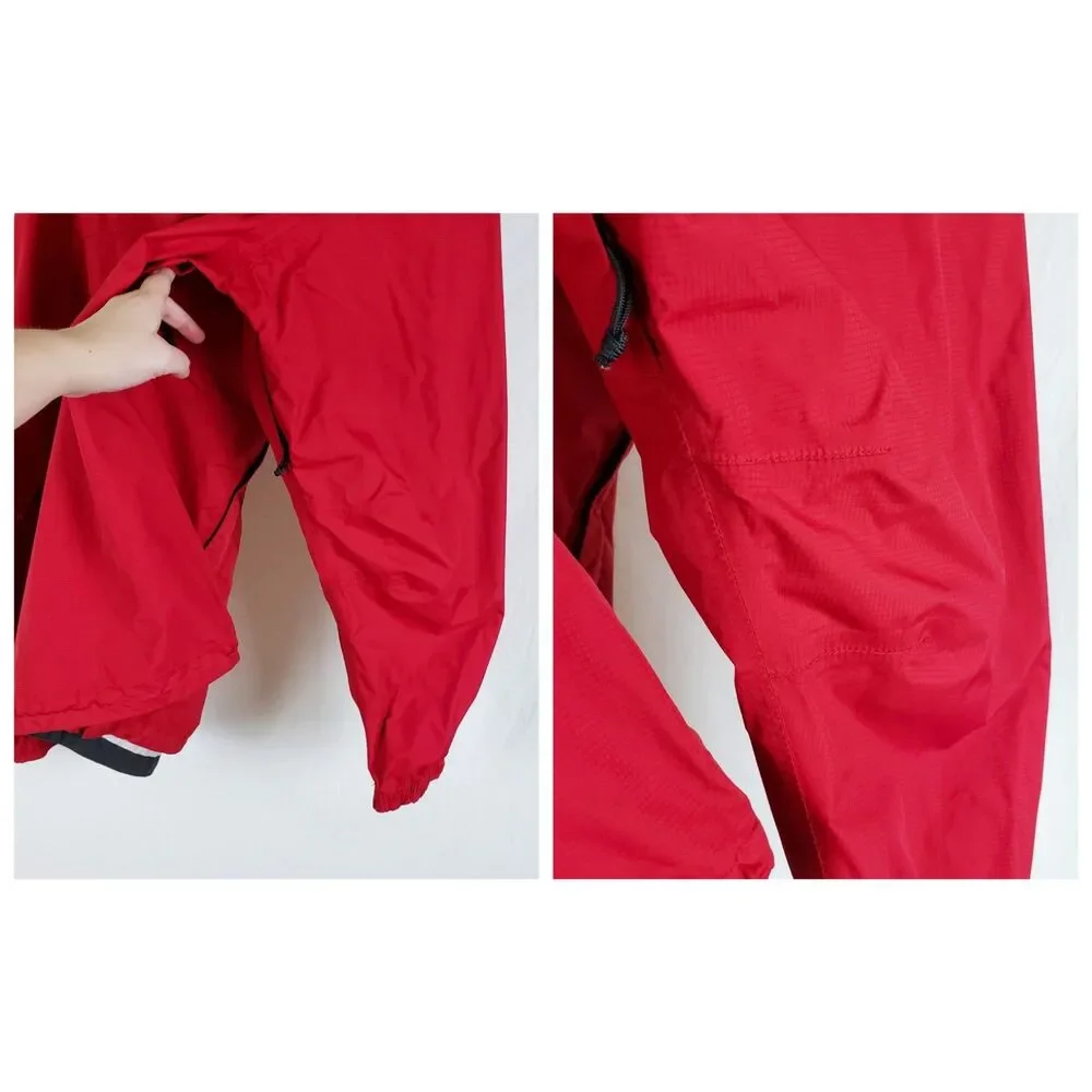The North Face Hyvent 2.5L Rain Jacket Mens XL Red Lightweight Packable Gorpcore